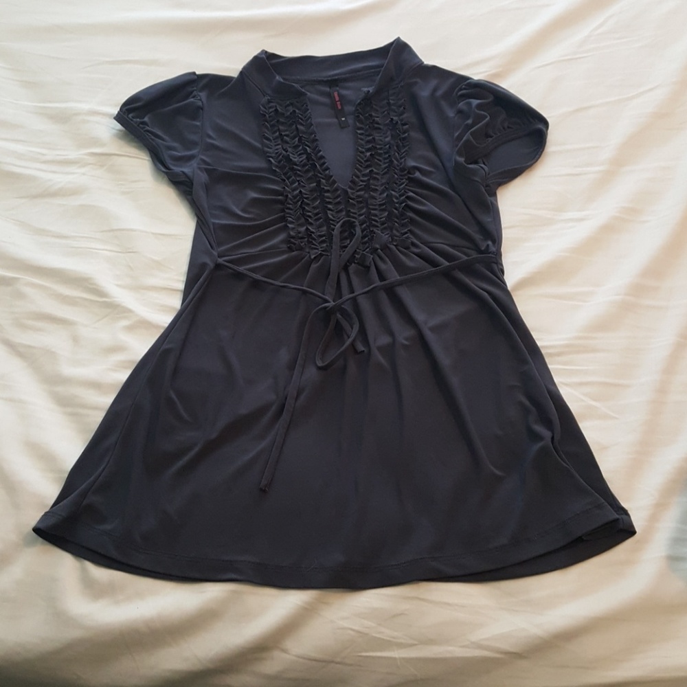 Light grey... Ruffle on front